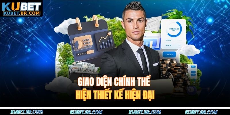 Giao diện chính thể hiện thiết kế hiện đại