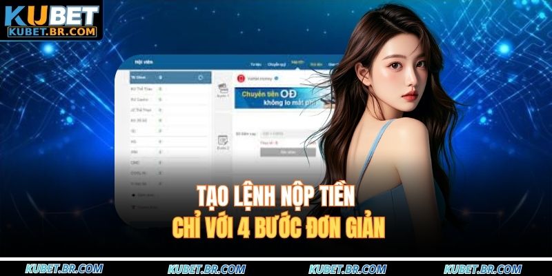 Tạo lệnh nộp tiền chỉ với 4 bước đơn giản